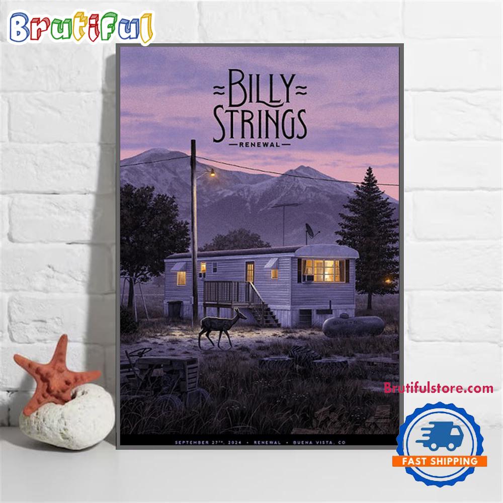 Billy Strings September 28 2024 Live In Renewal Buena Vista CO Wall Art Poster Canvas