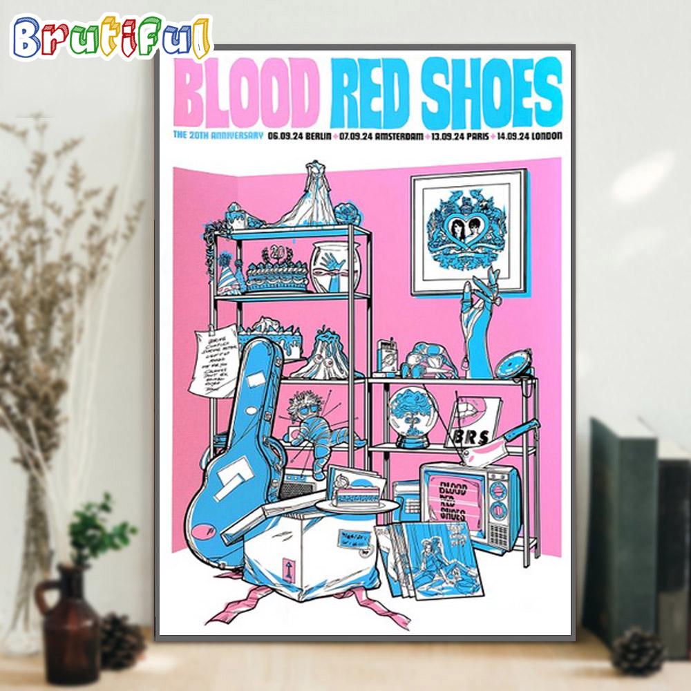 Blood Red Shoes The 20th Anniversary Wall Art Poster Canvas