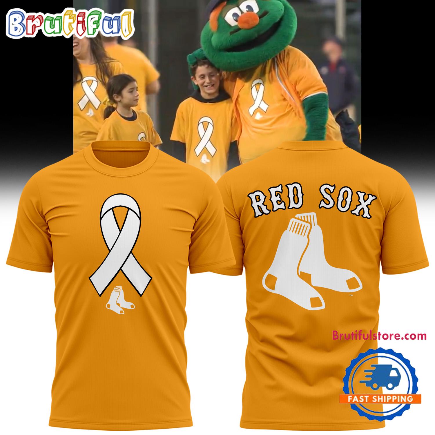 Boston Red Sox Special Honoring Childhood Cancer Awareness Month T Shirt