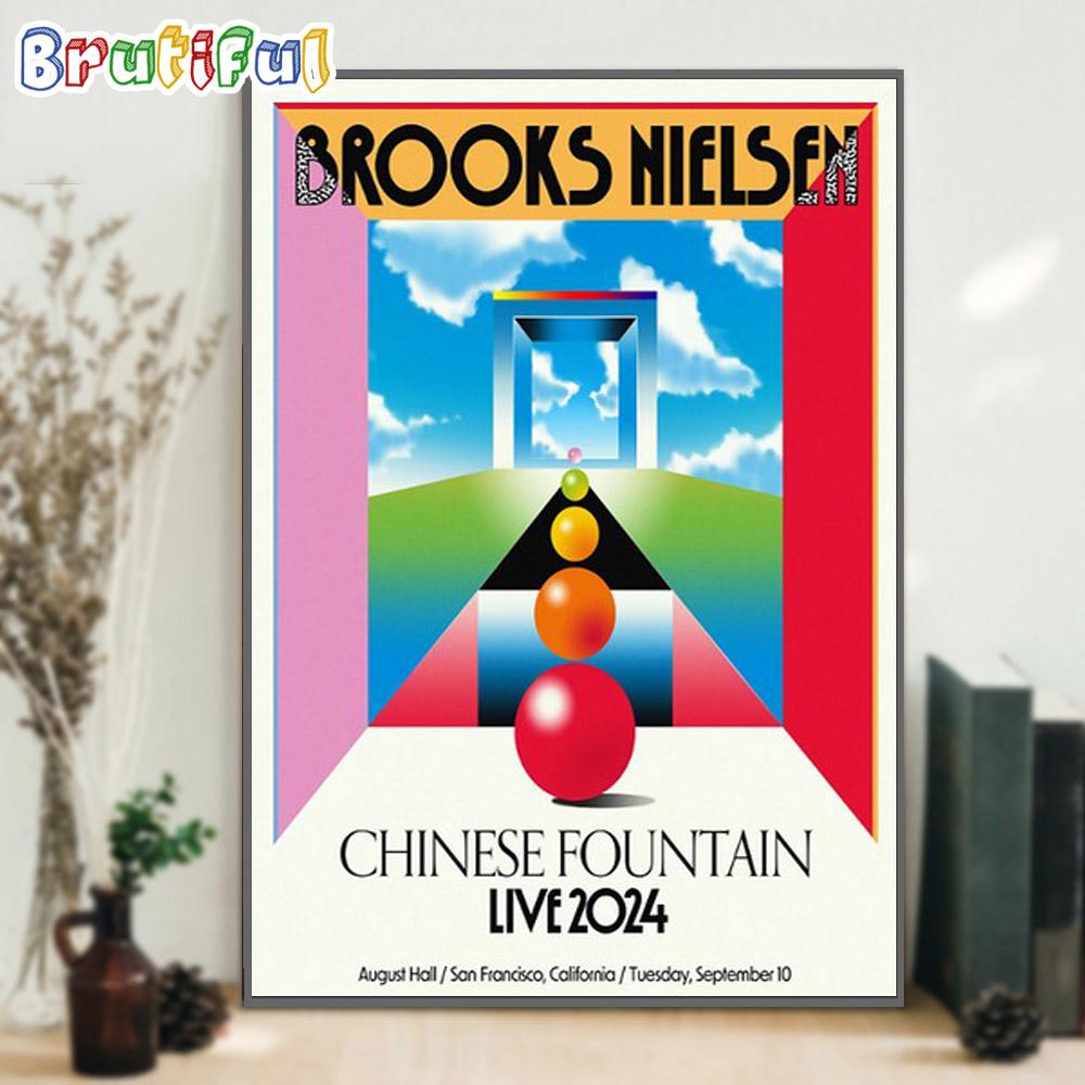 Brooks Nielsen Sept 10 2024 In August Hall San Francisco CA Concert Wall Art Poster Canvas