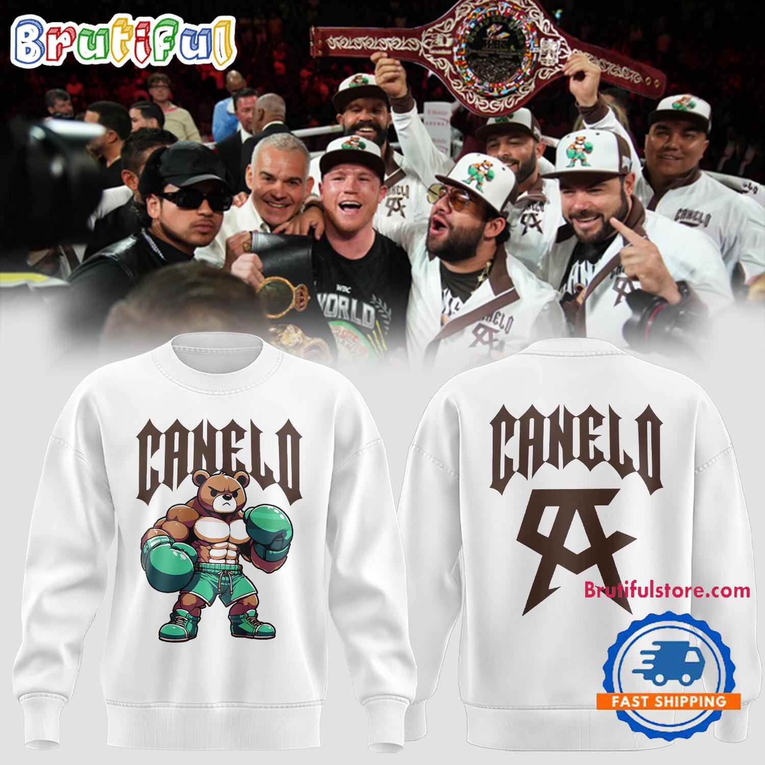 Canelo Alvarez Shirt, Canelo Bear All Over Print Sweatshirt