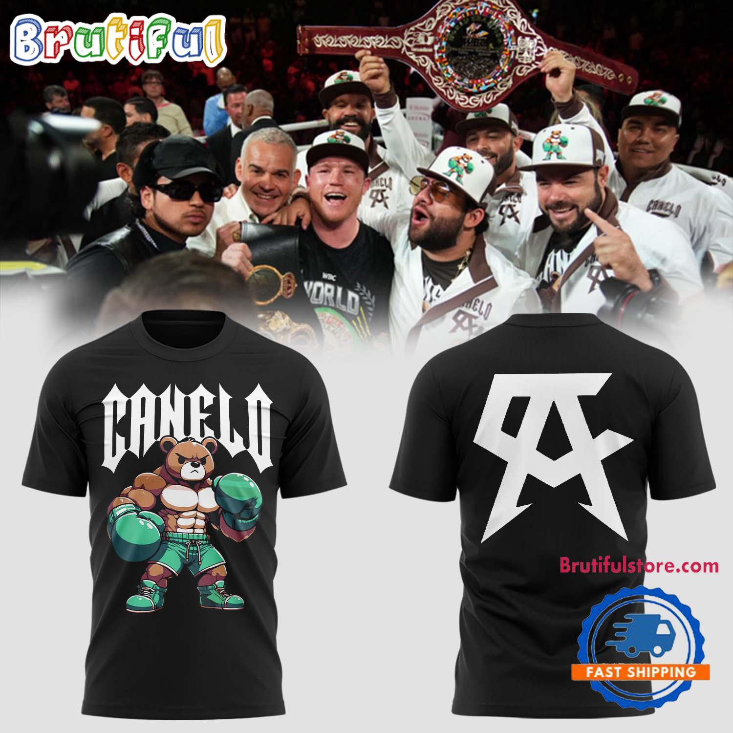 Canelo Alvarez T Shirt, Canelo Bear All OVer Print Shirt