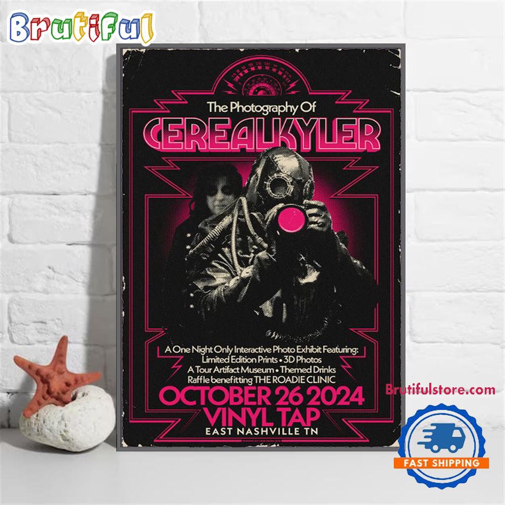 CEREALKYLER October 26 2024 Live In Nashville TN Wall Art Poster Canvas