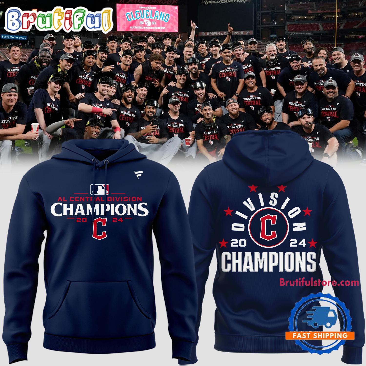 Cleveland Guardians American League Central Champions 2024 Hoodie Shirt