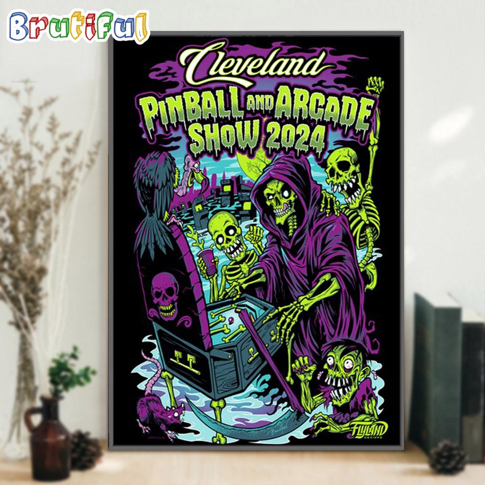 Cleveland Pill And Arcade Show 2024 Wall Art Poster Canvas