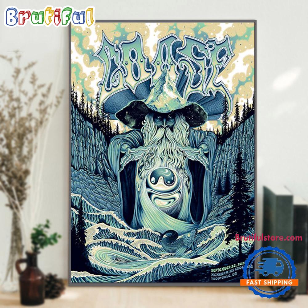Goose 2024 McMenamins Edgefield Troutdale, OR Band Tour Wall Art Poster Canvas