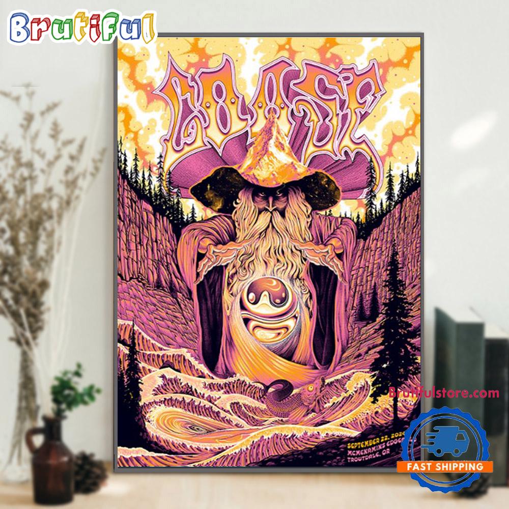 Goose The Band On September 22 2024 At McMenamins Edgefield Troutdale, OR Wall Art Poster Canvas