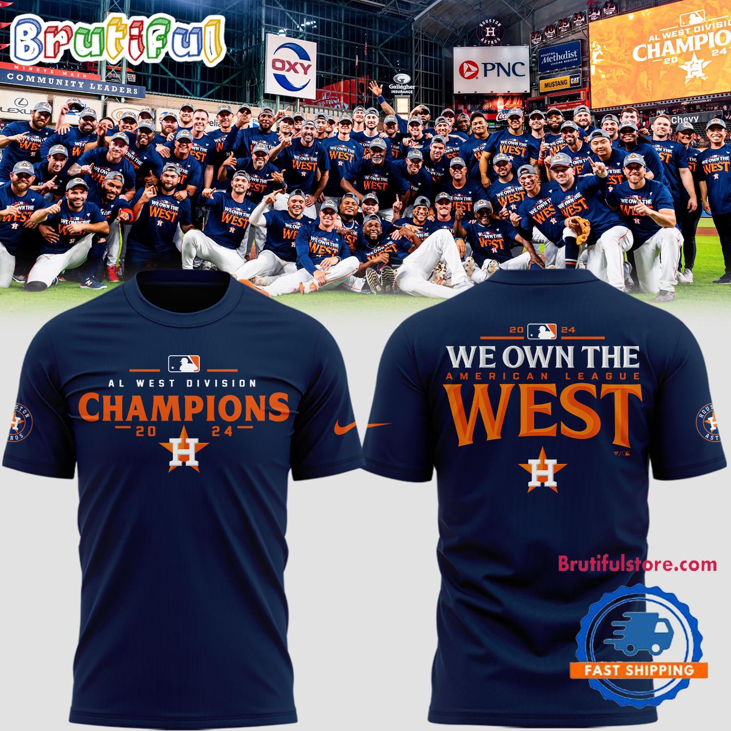 Houston Astros 2024 AL West Division Champions T Shirt