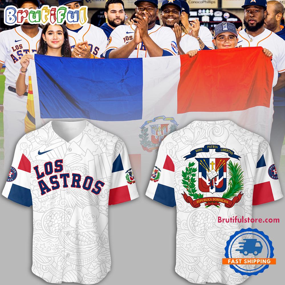 Houston Astros MLB 2024 Astros Dominican Heritage Jersey Shirt