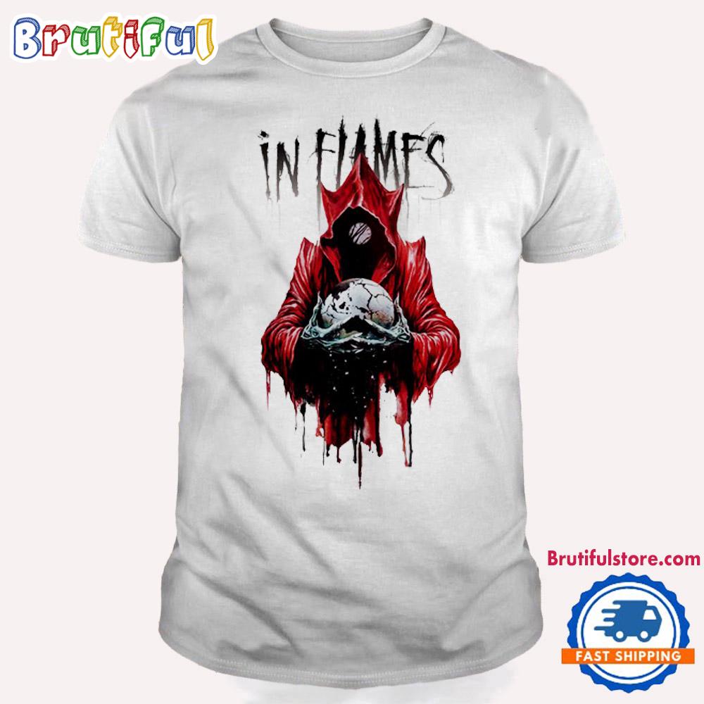In Flames Tour 2024 Jester Drip Raglan Concert T Shirt