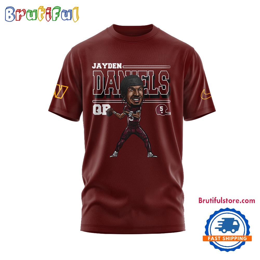 Jayden Daniels Washington Commanders Pops 3D Shirt