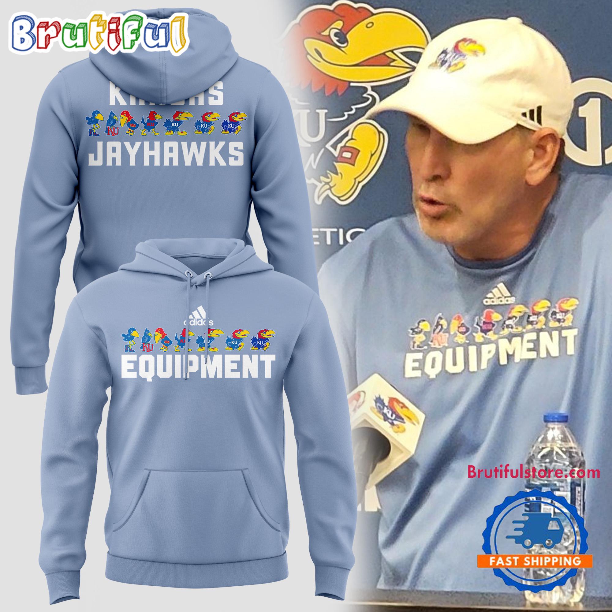 Kansas Jayhawks Football Equipment Hoodie