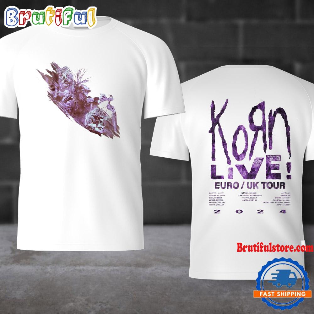Korn Admat Live EU UK Tour 2024 Event T Shirt