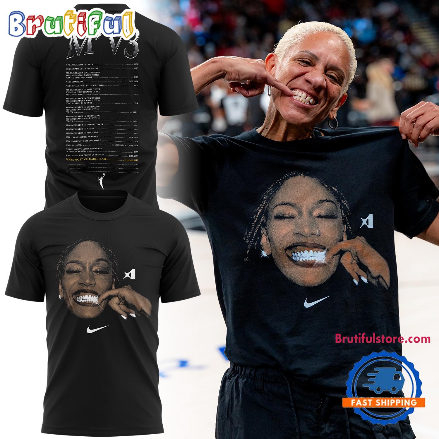 Las Vegas Aces A’ja Wilson WNBA 2024 MVP T Shirt