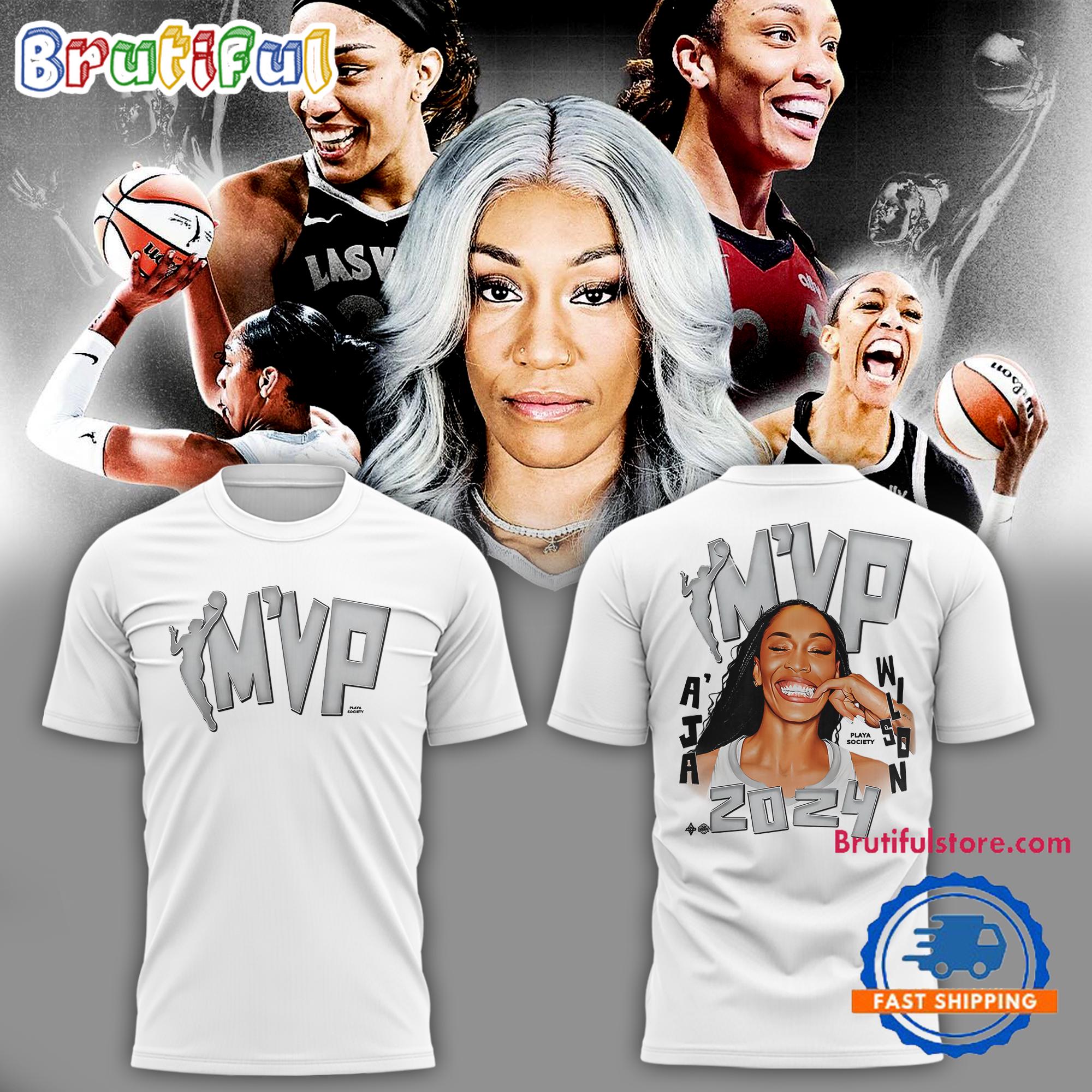 Las Vegas Aces Wilson 2024 WNBA MPV 3D Shirt