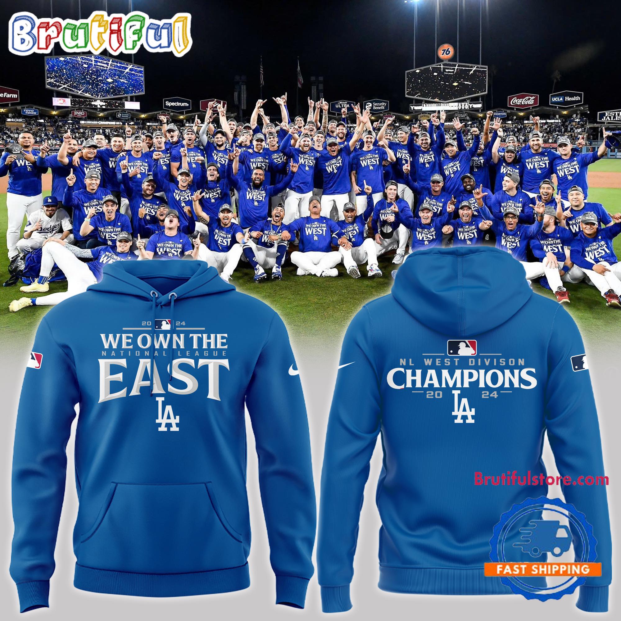 Los Angeles Dodgers 2024 We One The NL West Divison Champs Hoodie