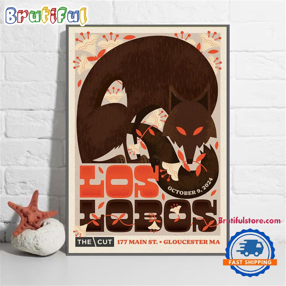Los Lobos October 9 2024 Live In The Cut Gloucester MA Band Wall Art Poster Canvas