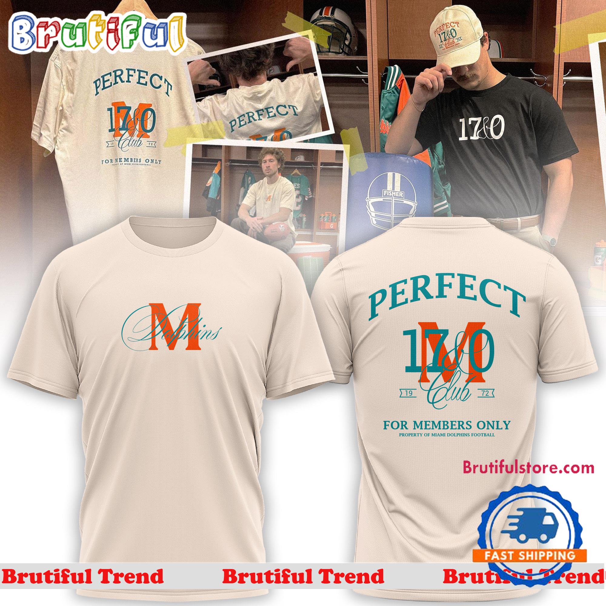 Miami Dolphins NFL 2024 The Perfect 17&0 Club T Shirt