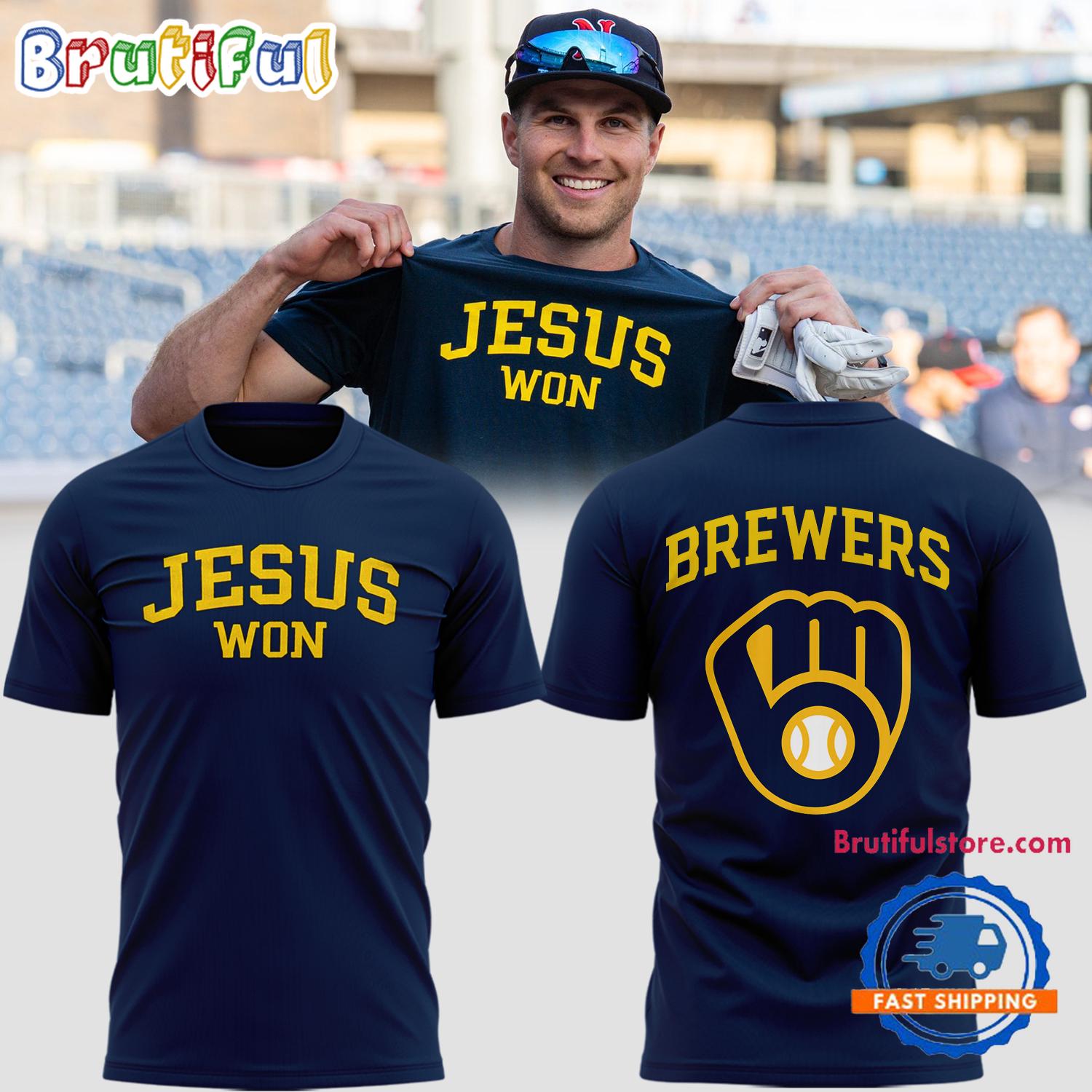 Milwaukee Brewers Special Jesus Won T Shirt