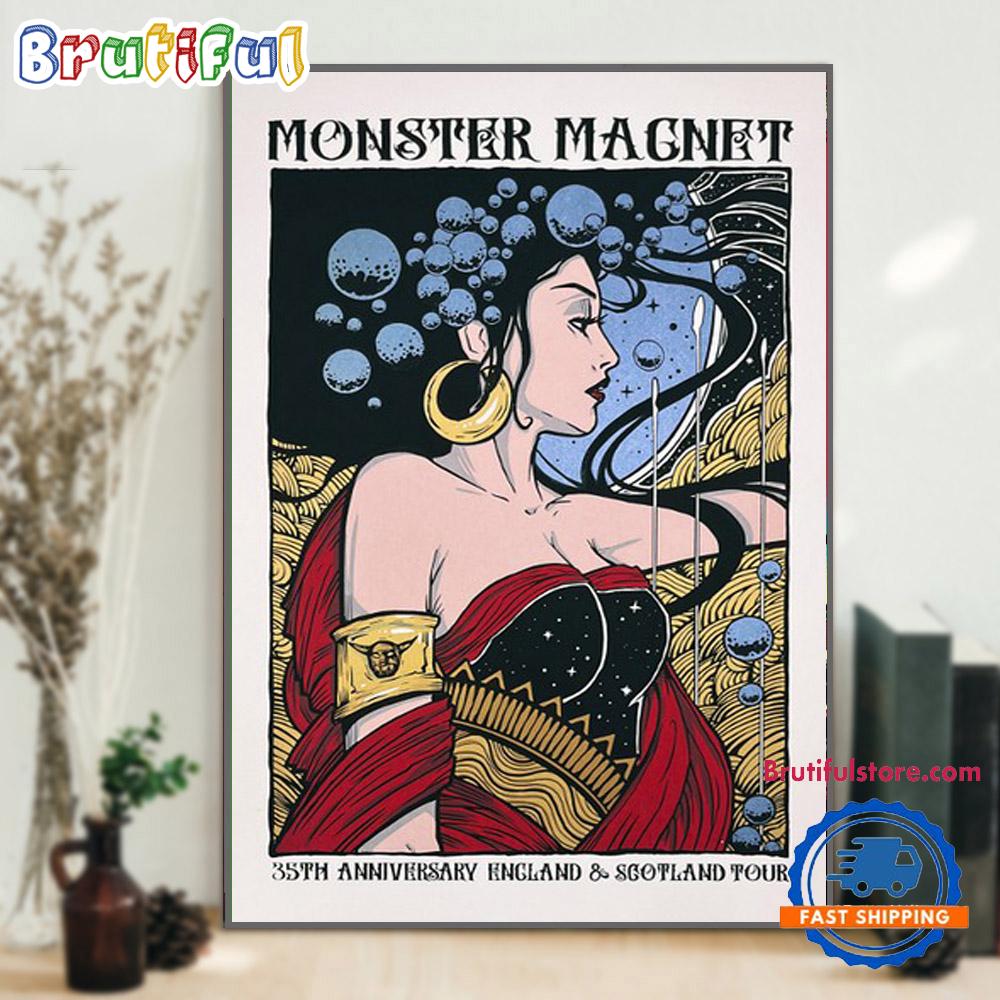 Monster Magnet 35th Anniversary England & Scotland Tour Wall Art Poster Canvas
