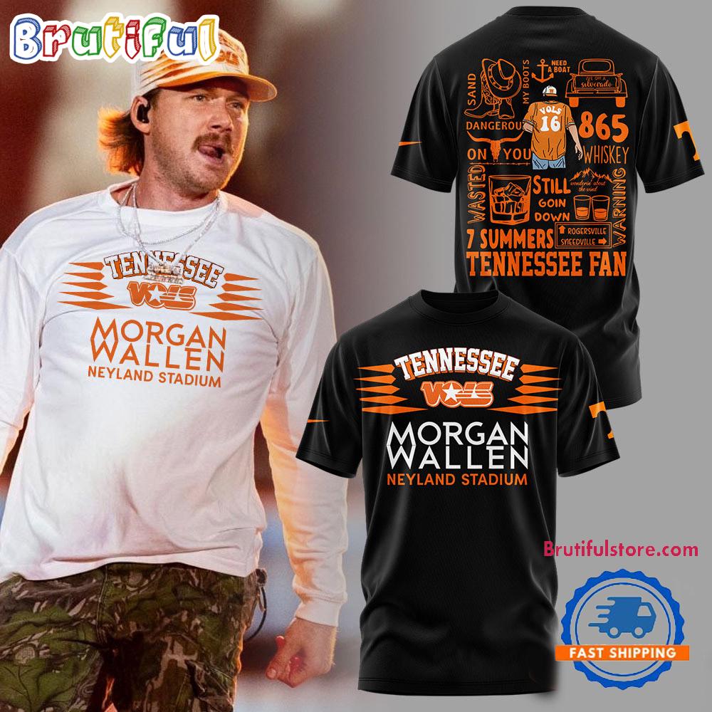 Morgan Wallen Live Knoxville Tennessee Volunteers Sept 20-22 2024 3D Shirt