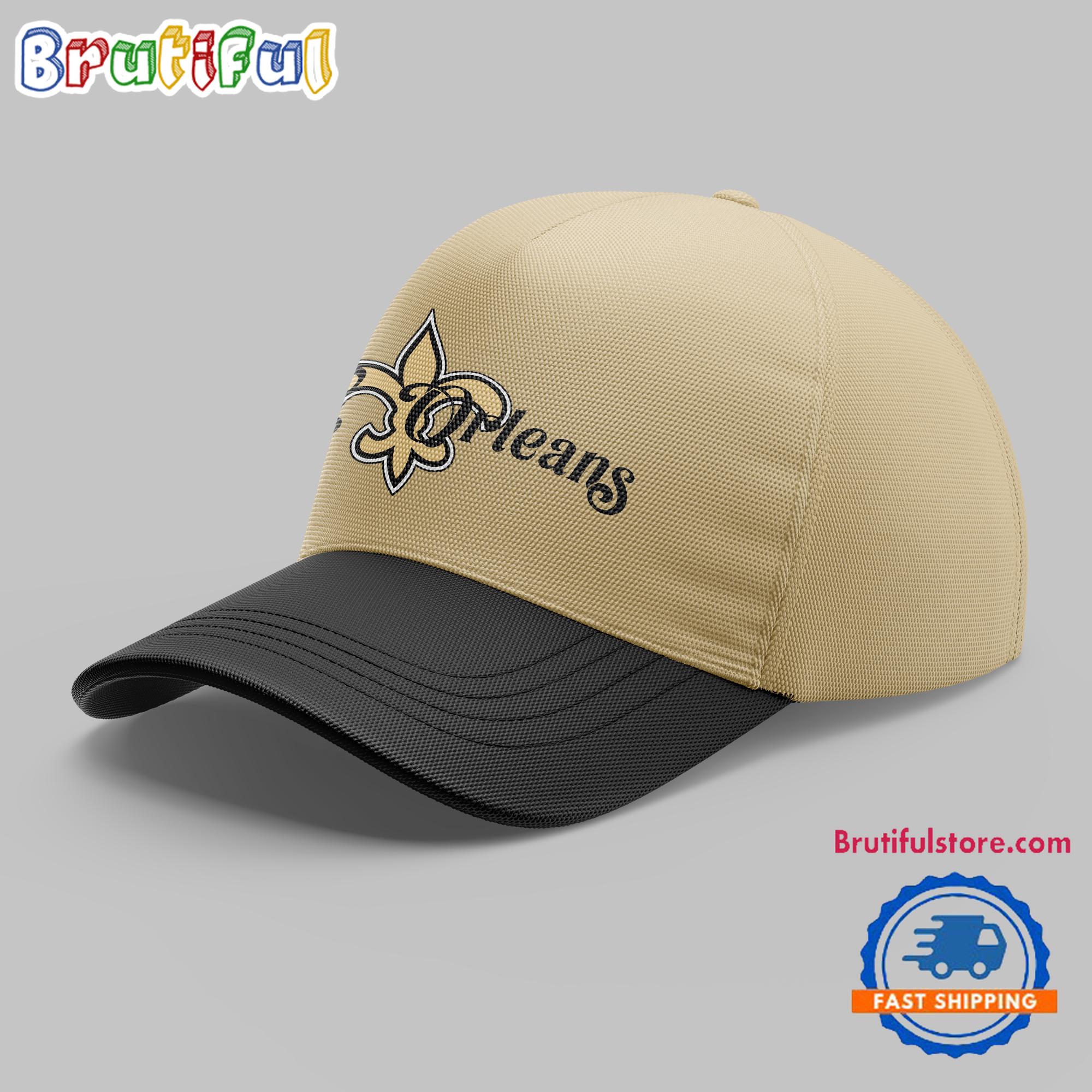 New Orleans Saints Black Myth Baseball Cap