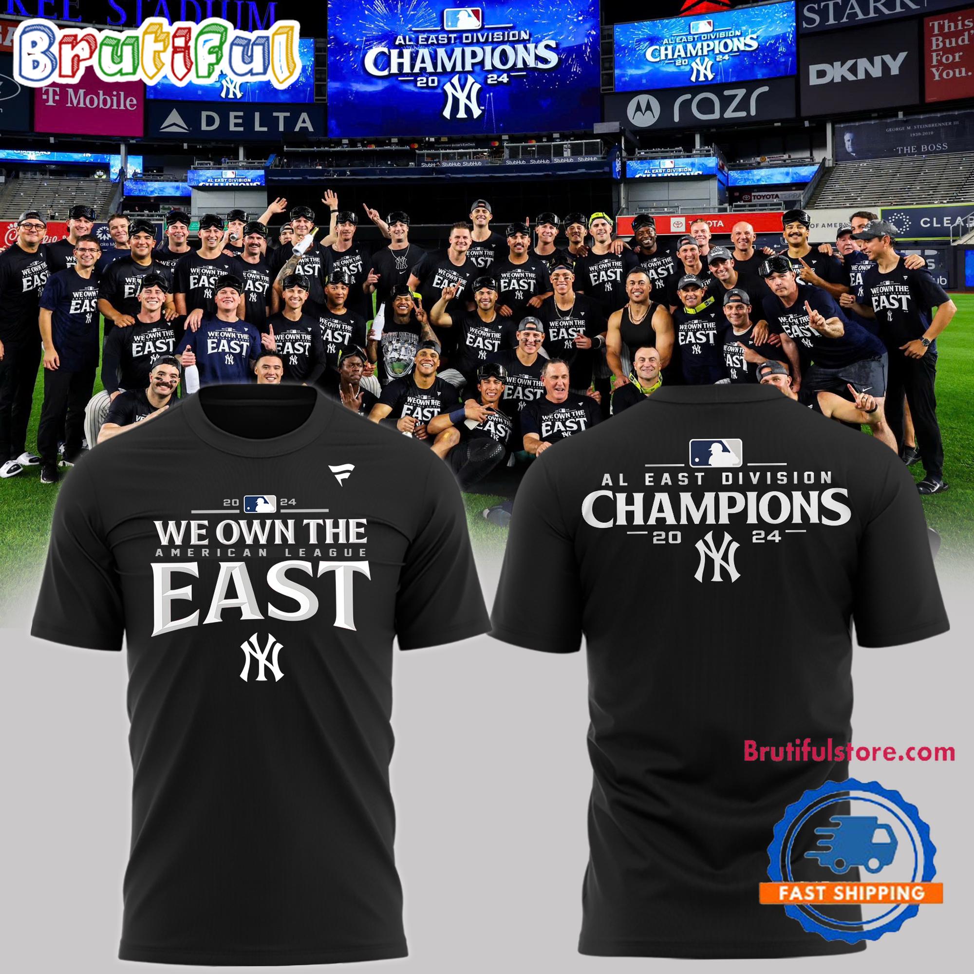 New York Yankees Special 2024 AL East Division Champions 3D Shirt