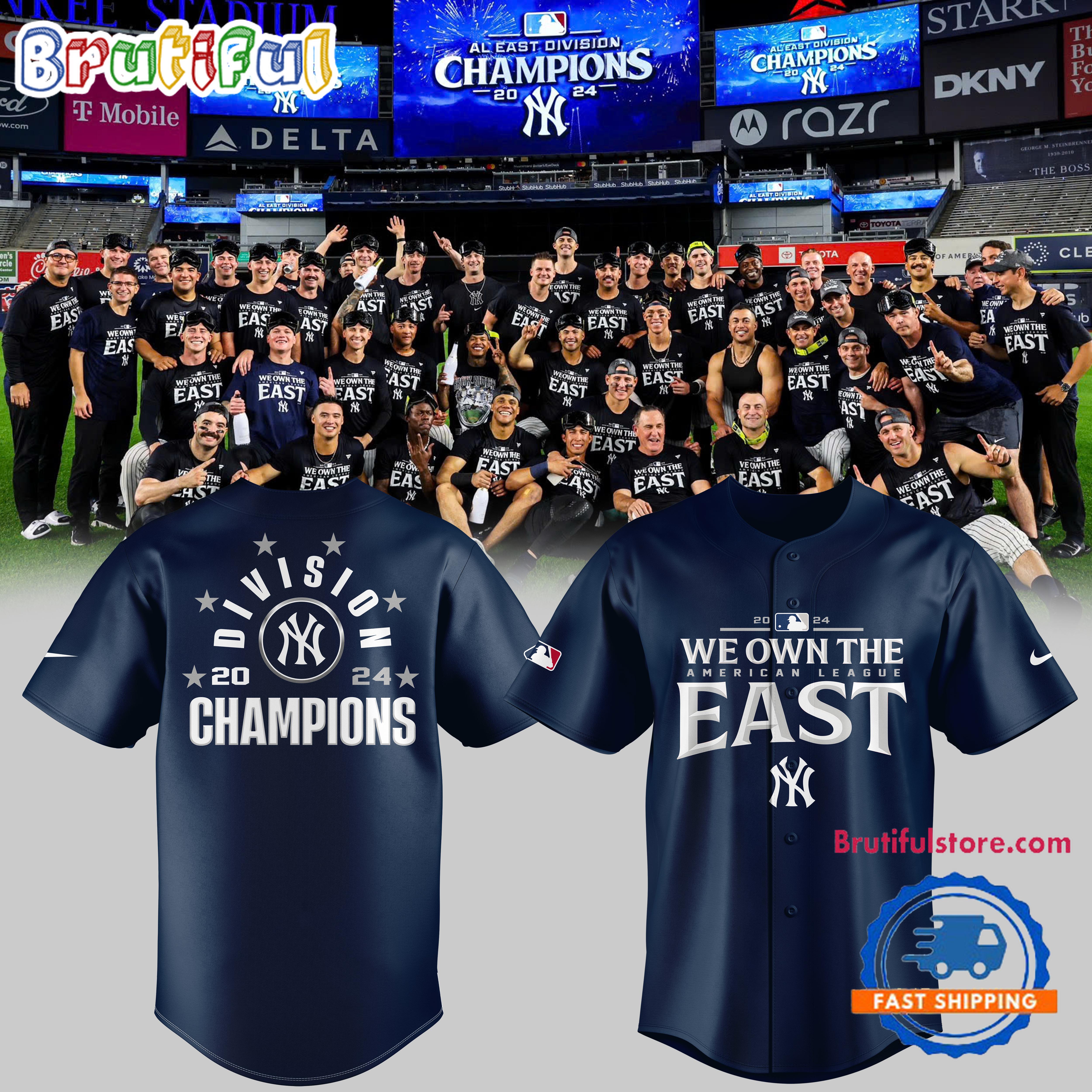 New York Yankees Special 2024 AL East Division Champions Baseball Jersey