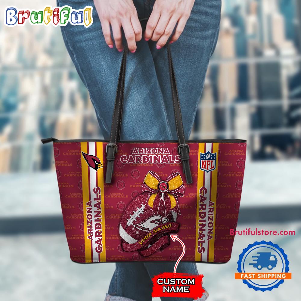 NFL Arizona Cardinals Football Team Women's Leather Tote Bag