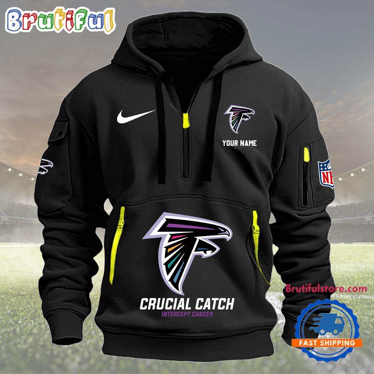 NFL Atlanta Falcons 2024 NFL Crucial Catch Custom New Hoodie