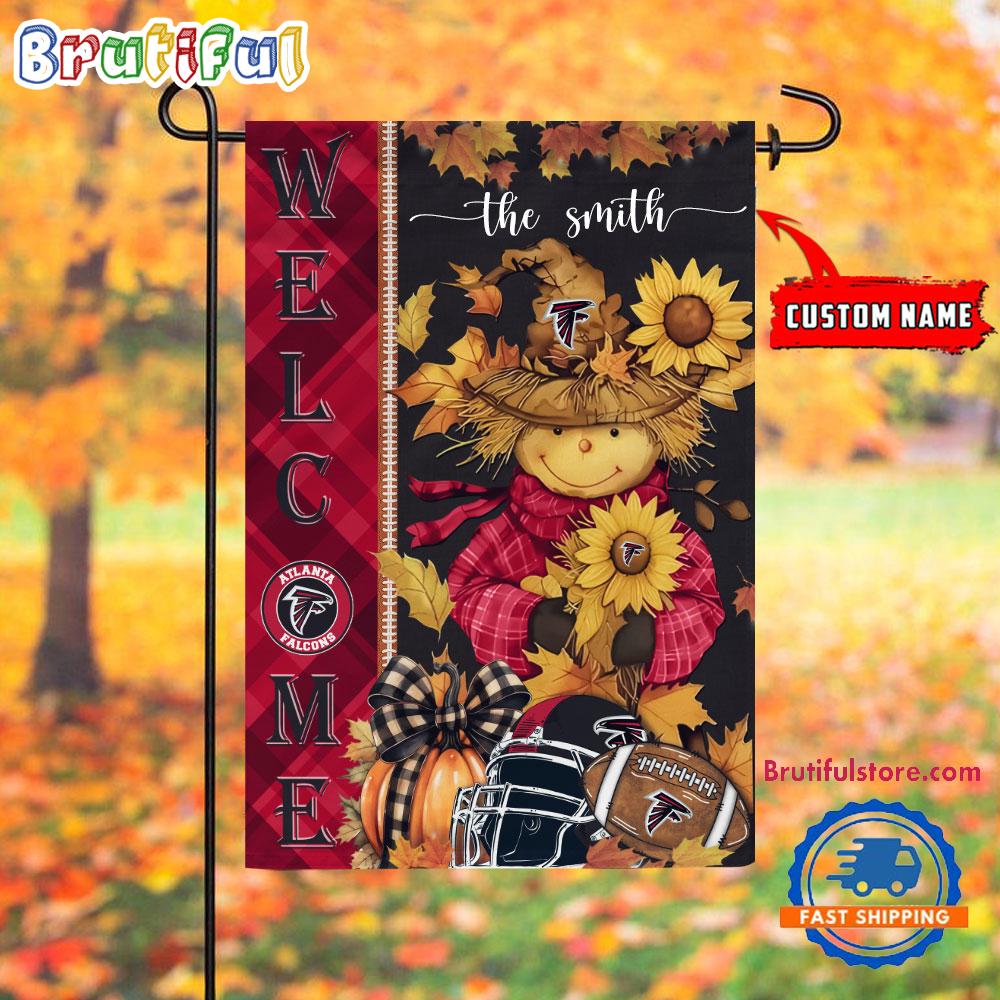 NFL Atlanta Falcons Football Special Scarecrow Halloween Garden Flag