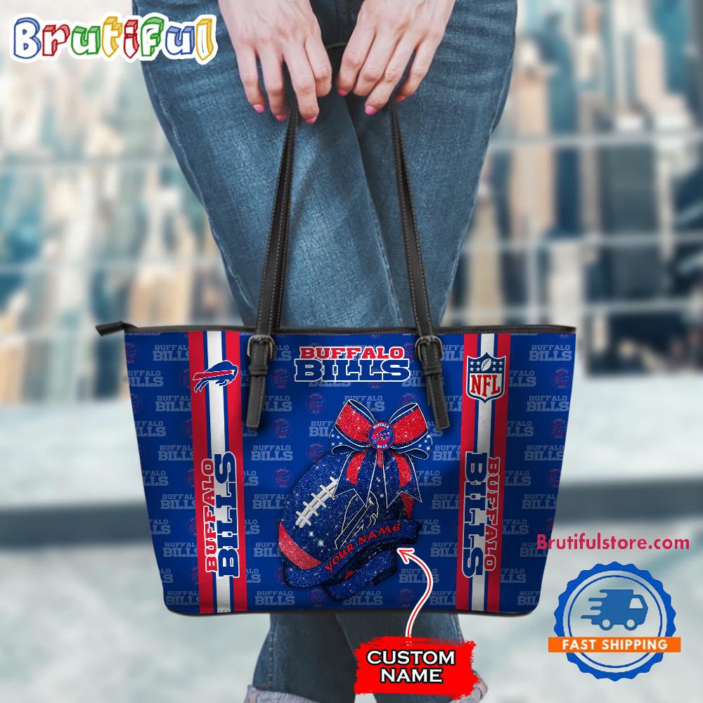 NFL Buffalo Bills Football Team Women's Leather Tote Bag