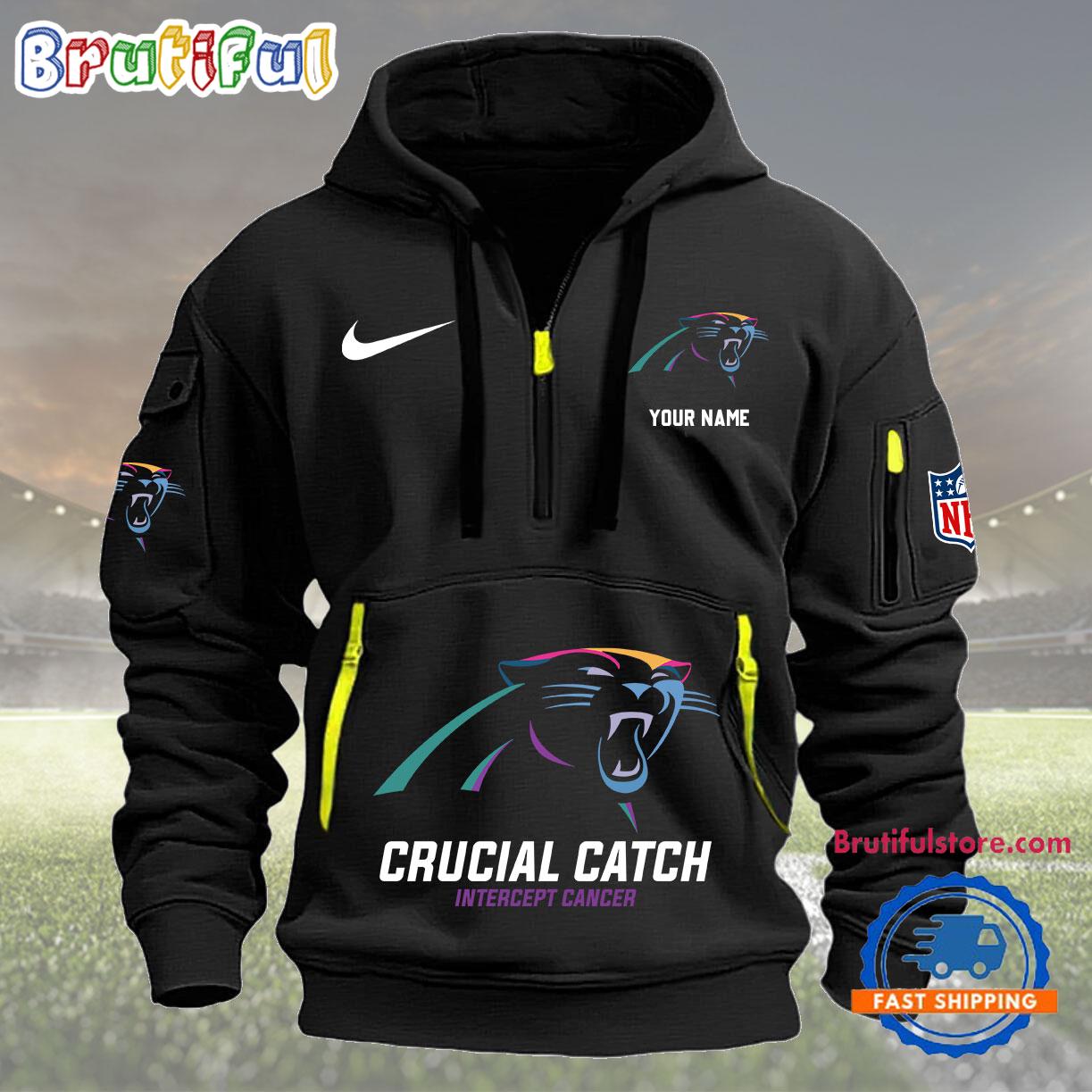 NFL Carolina Panthers 2024 NFL Crucial Catch Custom New Hoodie