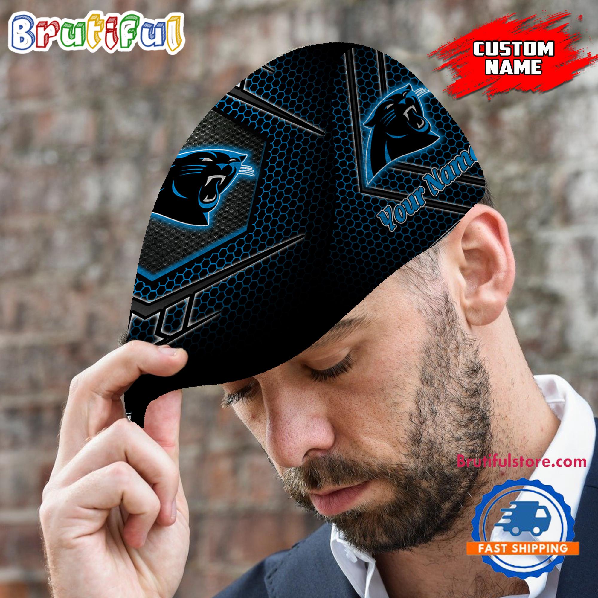 NFL Carolina Panthers Classic Jeff Cap, Football Team Versatile Jeff Cap