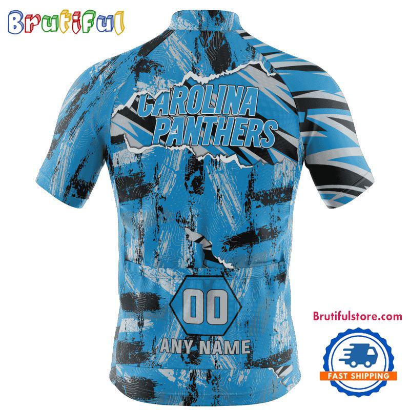 NFL Carolina Panthers Special Mixed Stripes Cycling Jersey