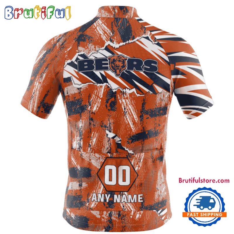 NFL Chicago Bears Special Mixed Stripes Cycling Jersey