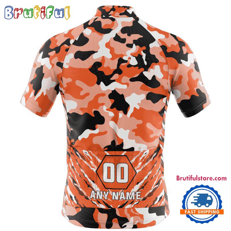 NFL Cincinnati Bengals Football Team Colorful Camo Cycling Jersey