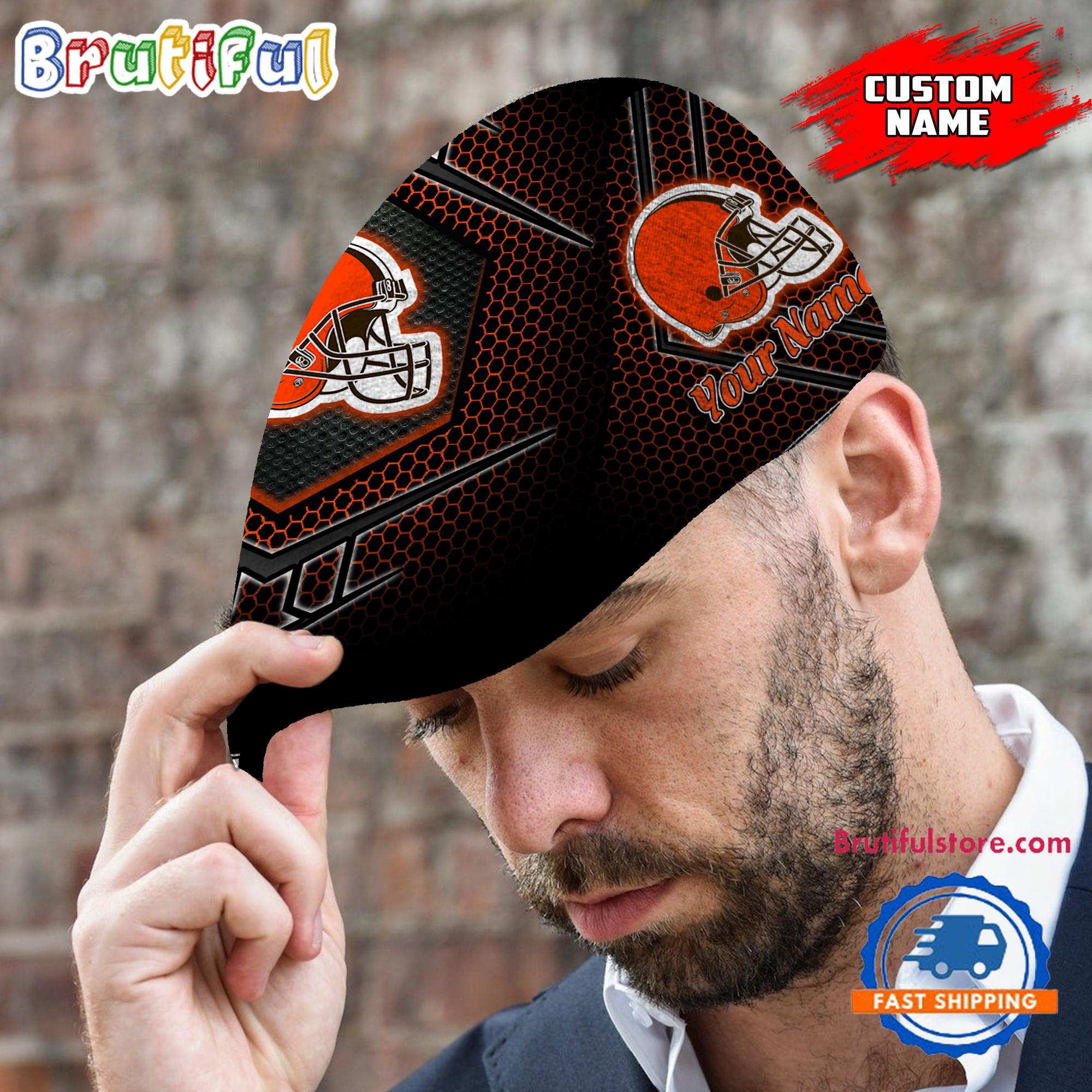 NFL Cleveland Browns Classic Jeff Cap, Football Team Versatile Jeff Cap