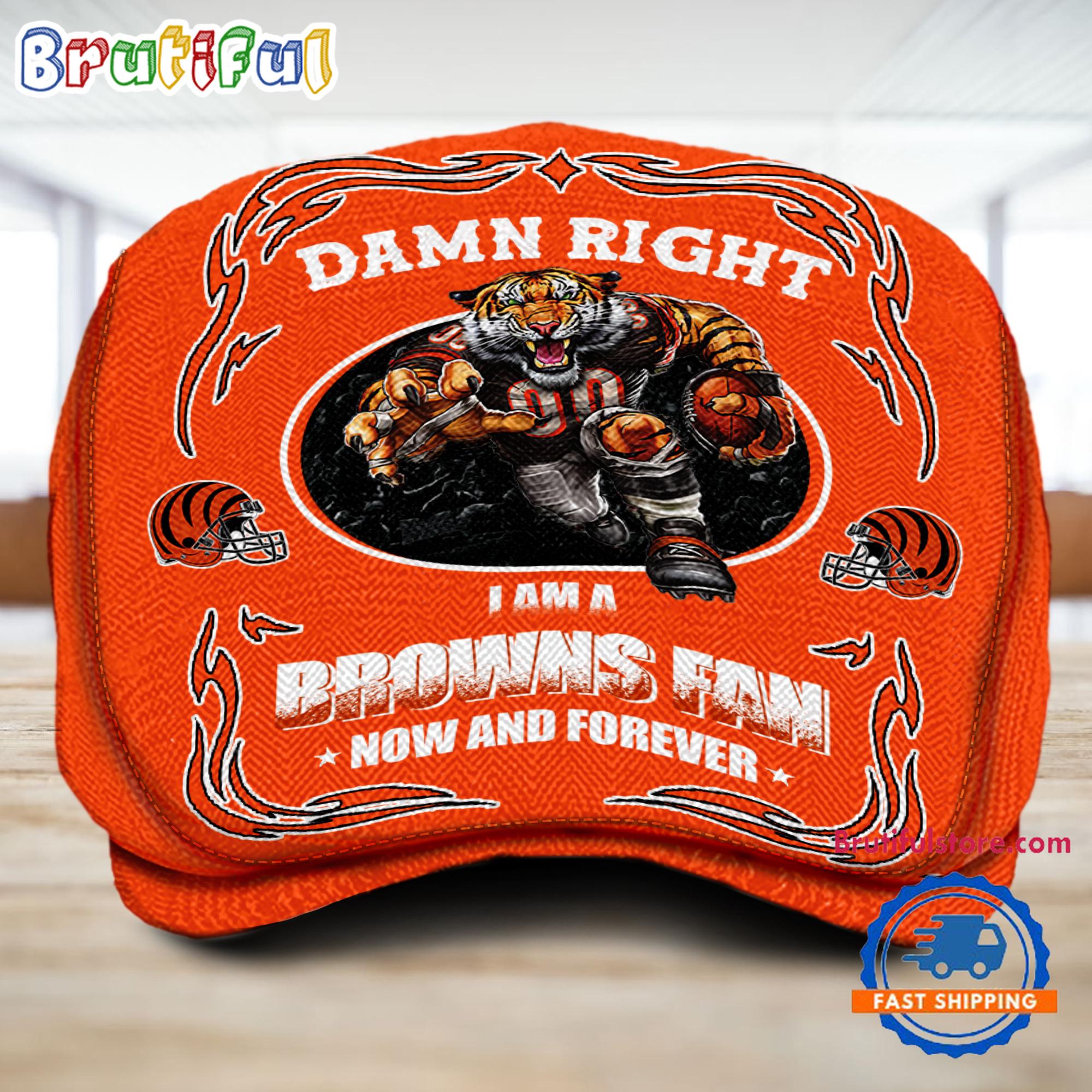 NFL Cleveland Browns Mascot Football Fans Custom Jeff Cap