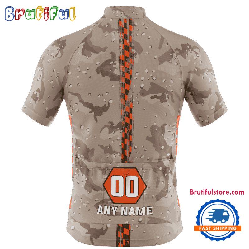 NFL Cleveland Browns Special Desert Camo Cycling Jersey, Custom Football Jersey Shirt