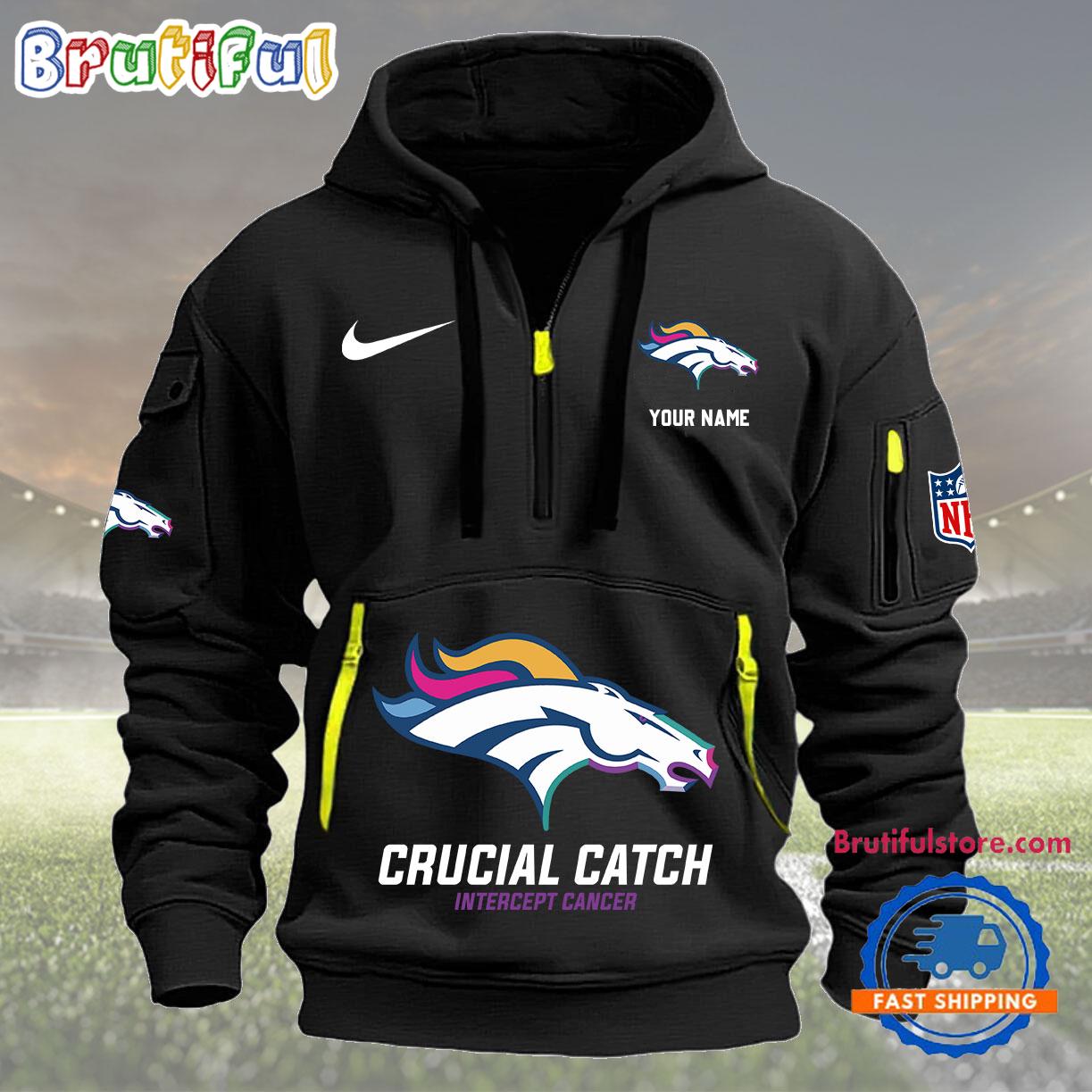 NFL Denver Broncos 2024 NFL Crucial Catch Custom New Hoodie