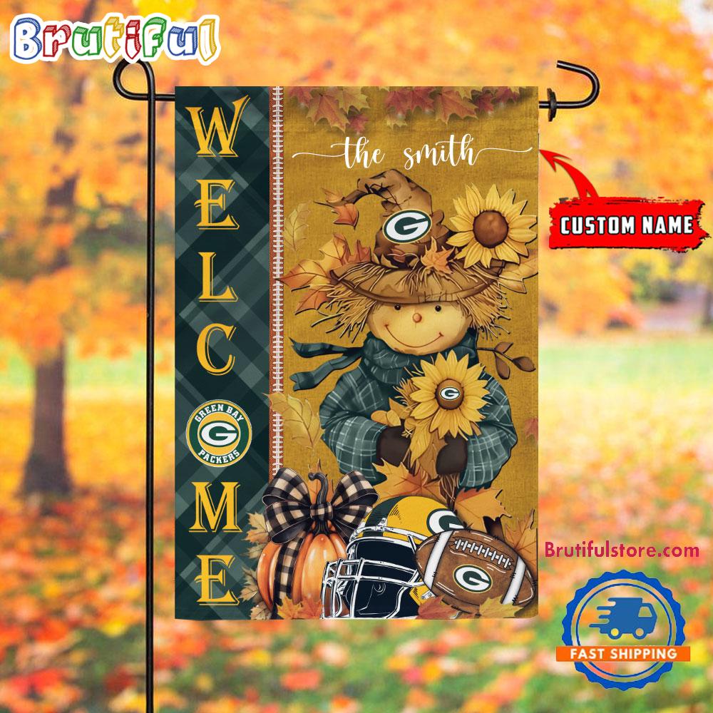 NFL Green Bay Packers Football Special Scarecrow Halloween Garden Flag