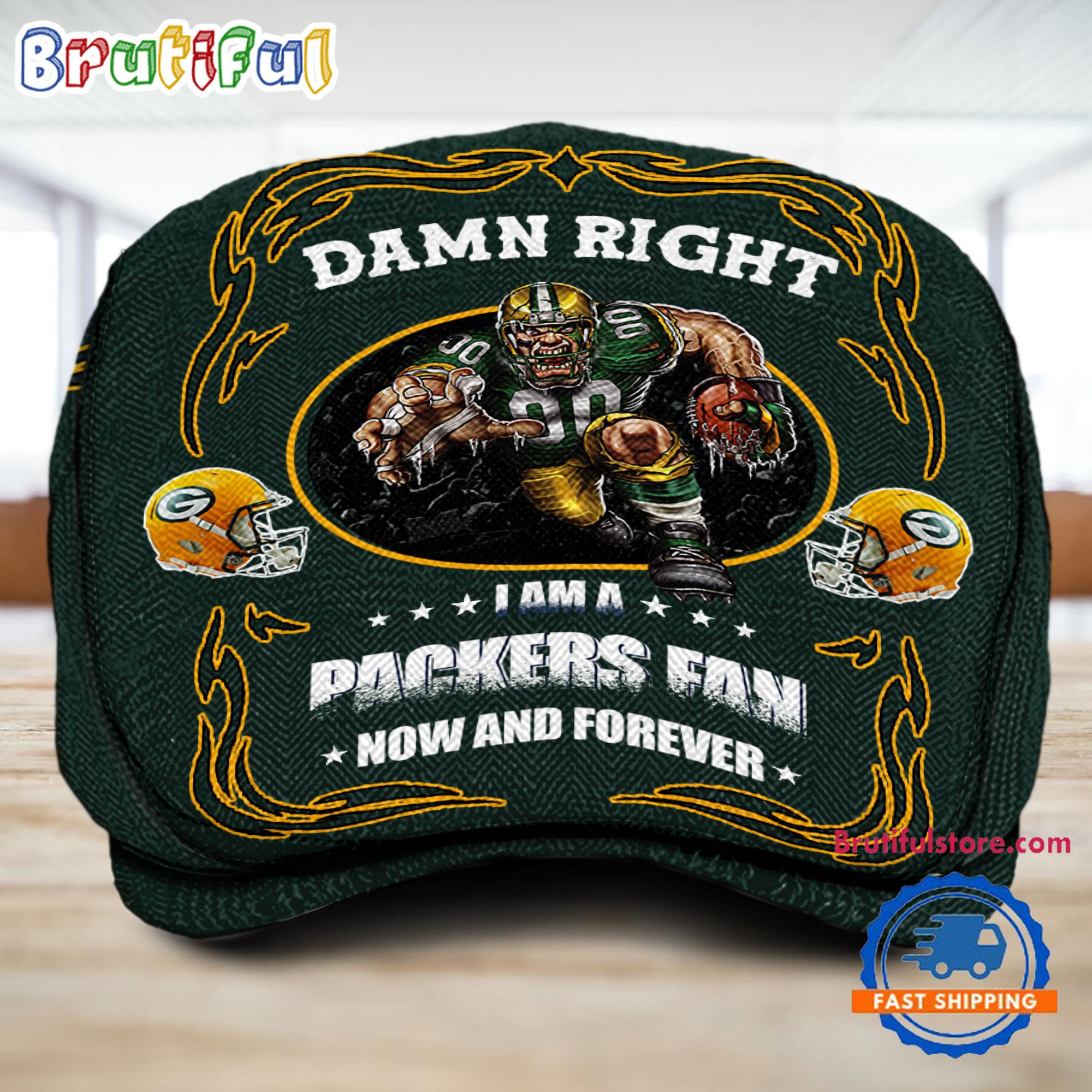 NFL Green Bay Packers Mascot Football Fans Custom Jeff Cap
