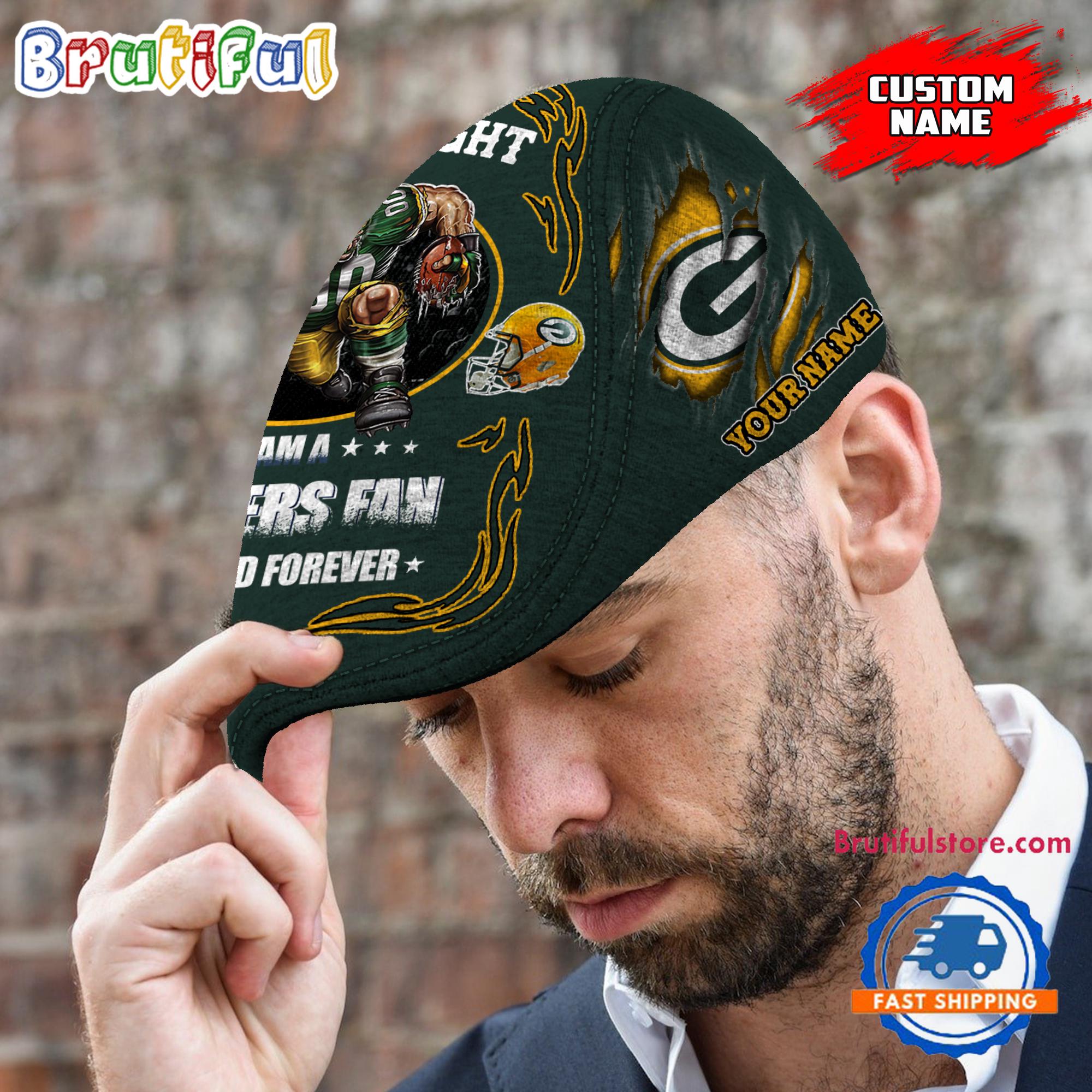 NFL Green Bay Packers Mascot Football Fans Custom Jeff Cap