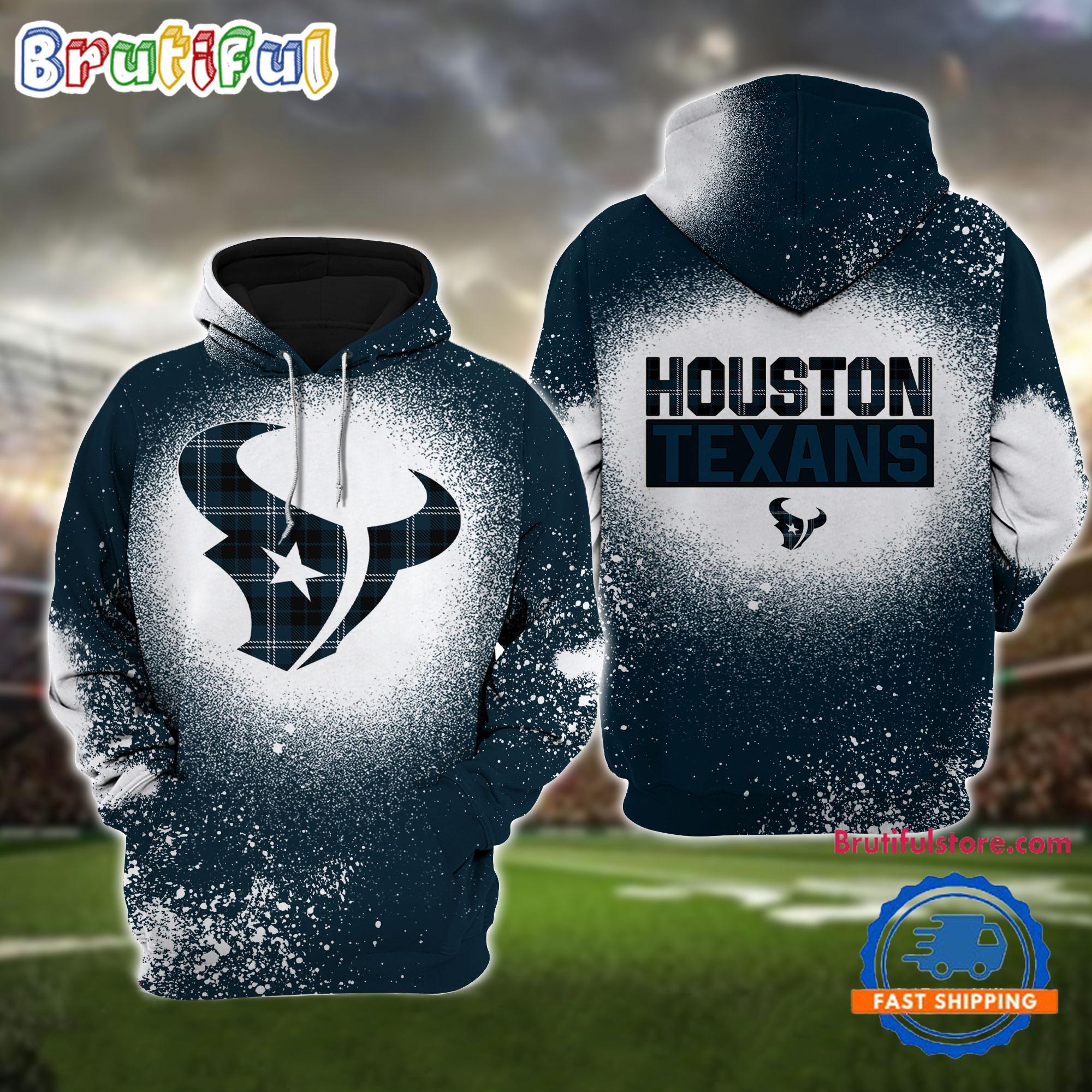 NFL Houston Texans All Over Print Christmas Hoodie, Football Christmas Hoodie