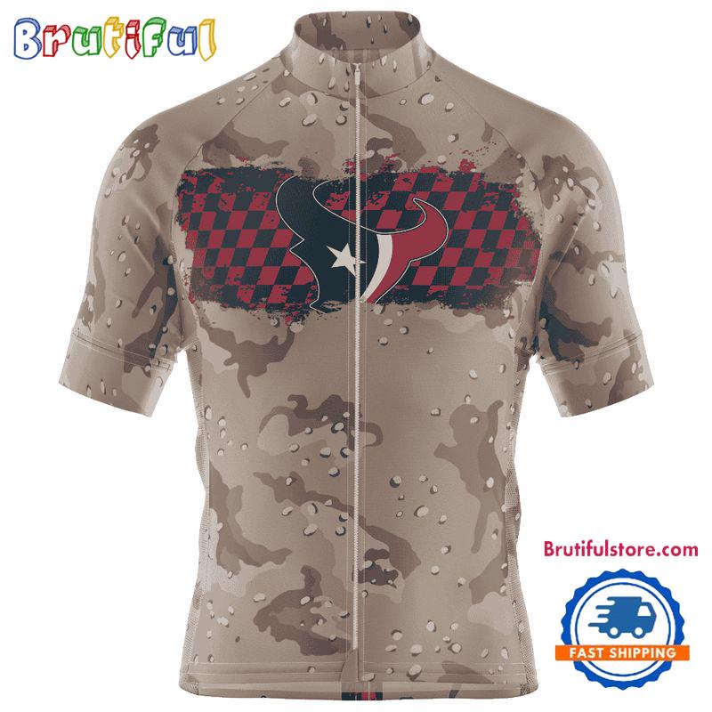 NFL Houston Texans Special Desert Camo Cycling Jersey