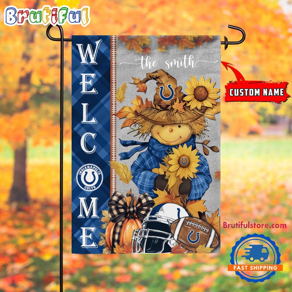 NFL Indianapolis Colts Football Special Scarecrow Halloween Garden Flag