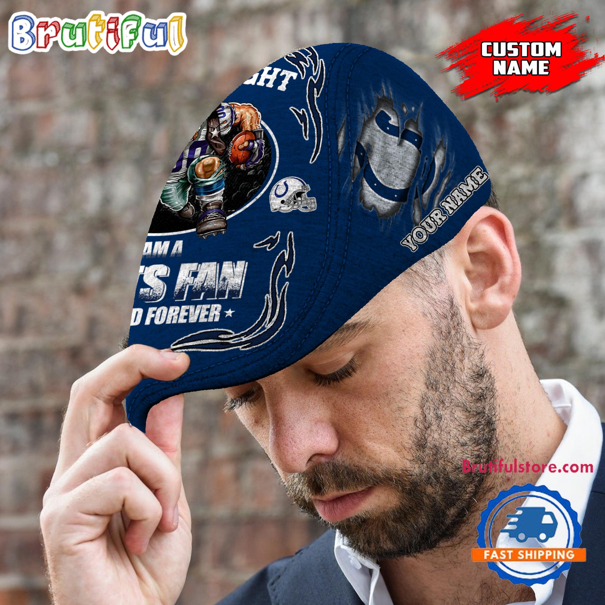 NFL Indianapolis Colts Mascot Football Fans Custom Jeff Cap