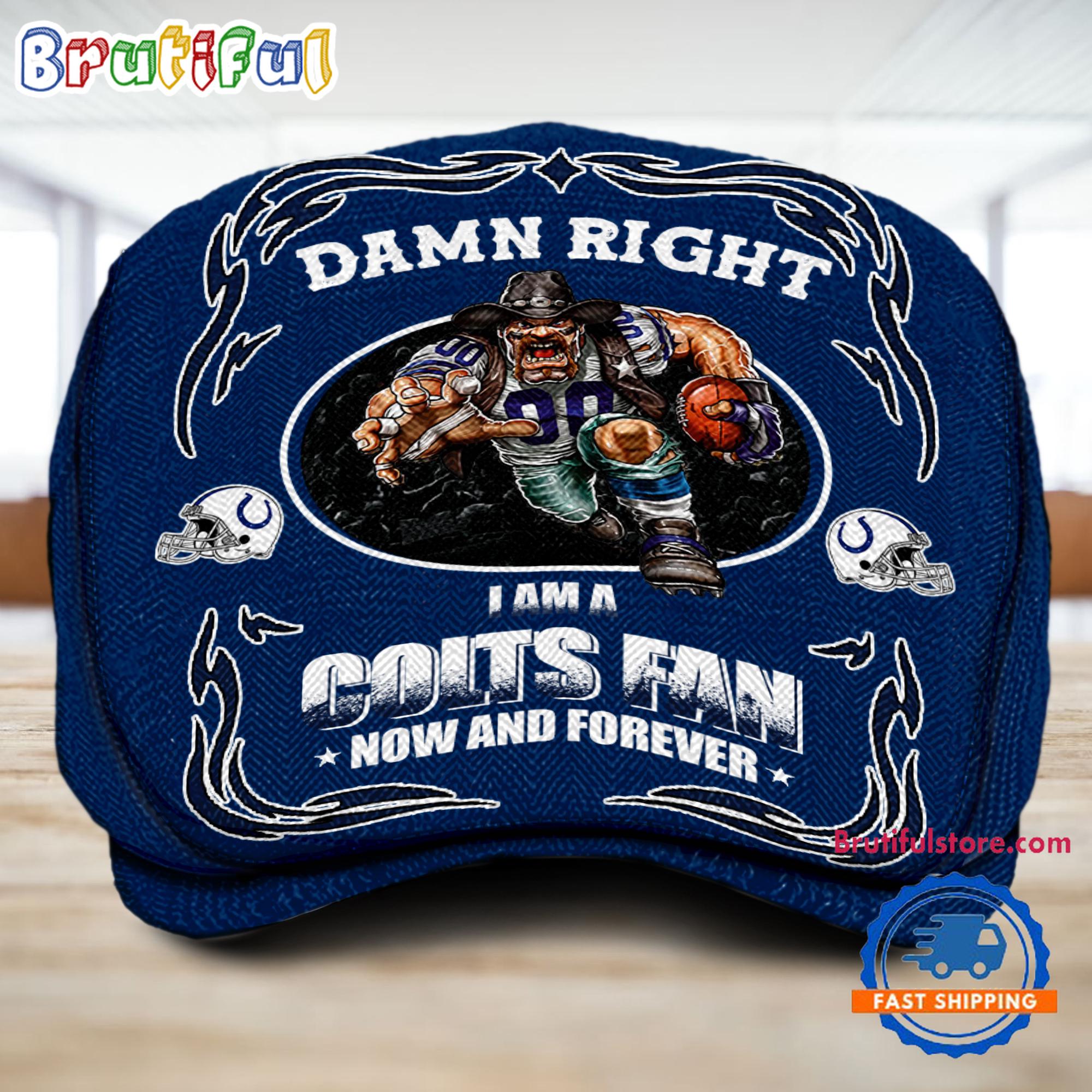 NFL Indianapolis Colts Mascot Football Fans Custom Jeff Cap