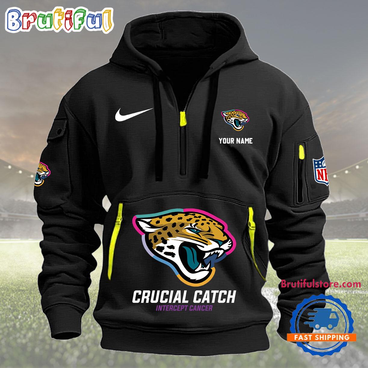 NFL Jacksonville Jaguars 2024 NFL Crucial Catch Custom New Hoodie